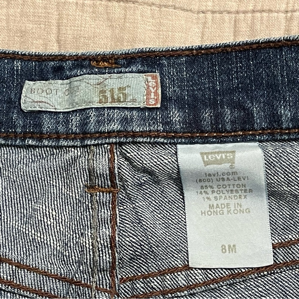 Levi's Jeans Women 515 Boot Cut Medium Wash Blue Denim Stretch Size 8M - Picture 7 of 9